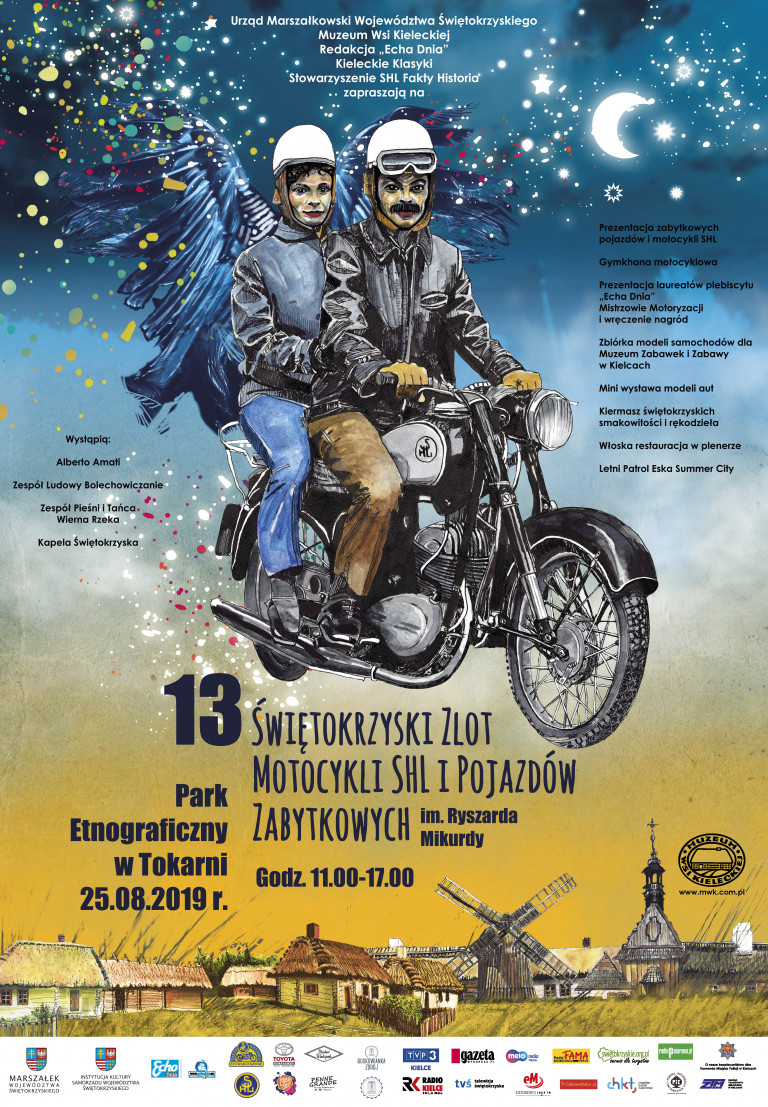 Motopiknik W Tokarni Plakat