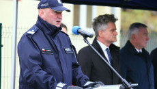 Uroczystość otwarcia posterunku policji w Bielinach z udziałem marszałka województwa świętokrzyskiego Andrzeja Bętkowskiego