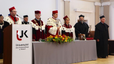 dr Peter Seyboth, uroczystiść nadania tytułu doctora honoris causa Uniwesrsytetu Jana Kochanowskiego