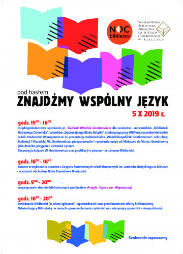 Wbp Plakat Noc Bibliotek 2019