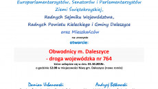 Zaproszenie Dw764 Daleszyce 31.10.2019r.