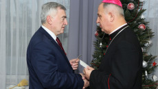 Andrzej Bętkowski i biskup Jan Piotrowski