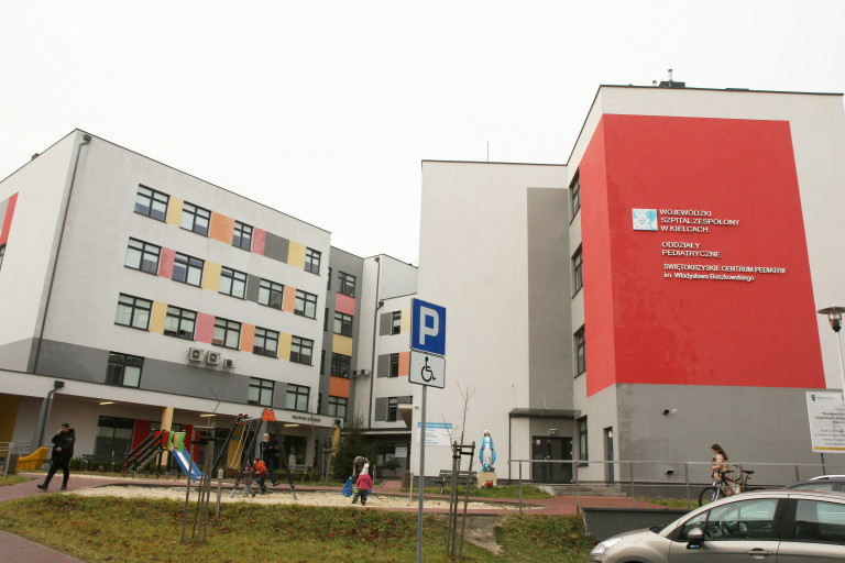 budynek Świętokrzyskiego Centrum Pediatrii Wojewódzkiego Szpitala Zespolonego W Kielcach
