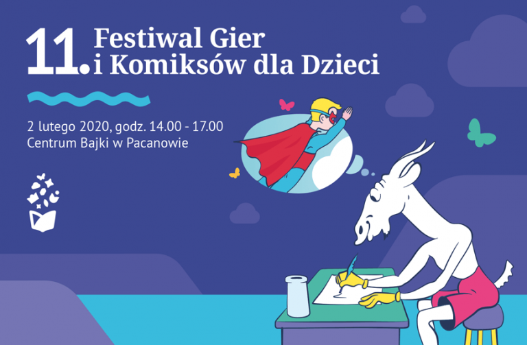 11 Festiwal Gier I Komiksów Dla Dzieci Plakat Imprezy W Europejskim Centrum Bajki
