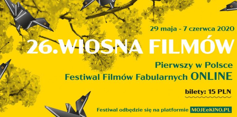 Plakat promujący festiwal Wiosna Filmów