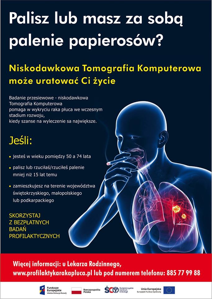 Badania Przesiewowe W Kierunku Wykrywania Raka Płuc W Świętokrzyskim Centrum Onkologii