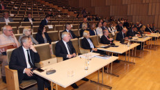 Widok ogólny sali podczas uroczystości wręczenia stypendiów samorządu województwa świętokrzyskiego