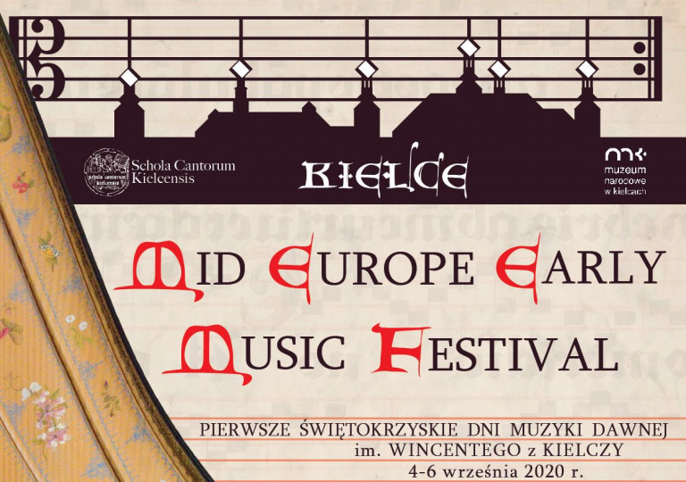 Fragment plakatu promującego Mid-Europe Early Music Festival - Pierwsze Świętokrzyskie Dni Muzyki Dawnej