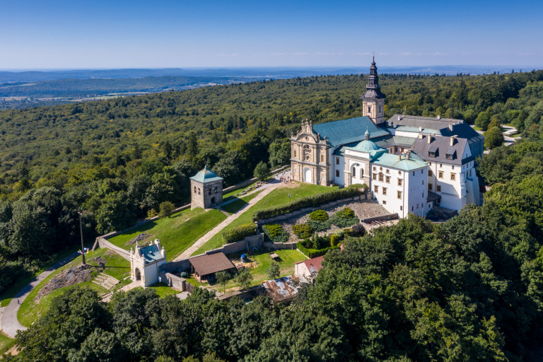 Święty Krzyż Panorama Widok Z Drona