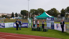 Dekoracja zwycięzców na podium