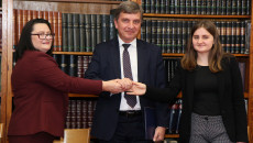 Urszula Salwa Dyrektor Biblioteki Pedagogicznej, Przewodniczący Sejmiku Andrzej Pruś, Przewodnicząca Młodzieżowego Sejmiku Zofia Mogielska