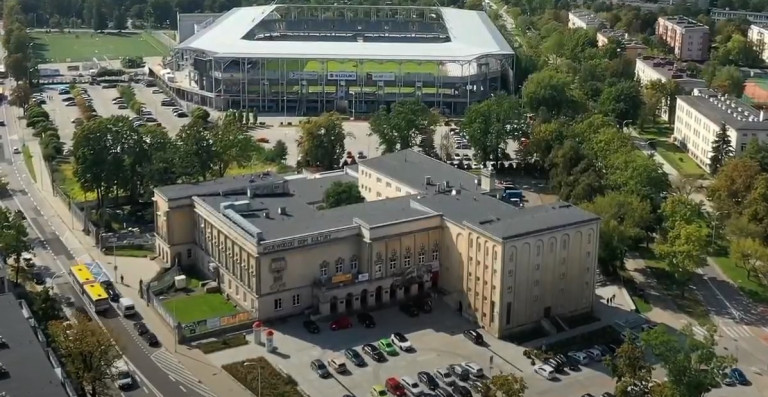 Wojewódzki Dom Kultury W Kielcach, widok z drona
