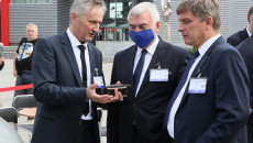 Marszałek Województwa Świętokrzyskiego Andrzej Bętkowski, przewodniczący Sejmiku Województwa Świętokrzyskiego Andrzej Pruś, Wojewoda Świętokrzyski Zbigniew Koniusz