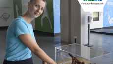 Kobieta Ogląda Wystawę W Centrum Nauki Leonardo Da Vinci