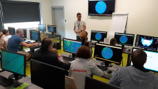 Warsztaty Naukowe, Uczestnicy Przed Ekranami Komputerów, Europejskie Centrum Edukacji Geologicznej