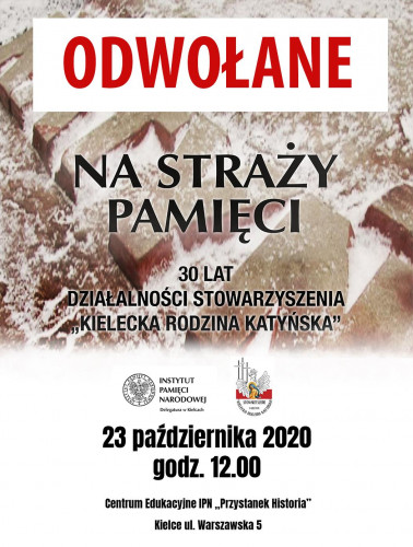 Na Straży Pamięci Plakat Wydarzenia