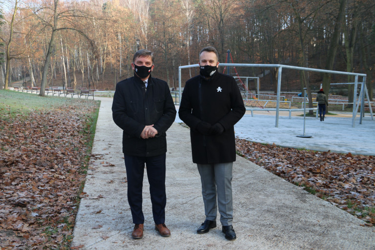 Andrzej Pruś, Marek Materek Na Konferencji W Parku