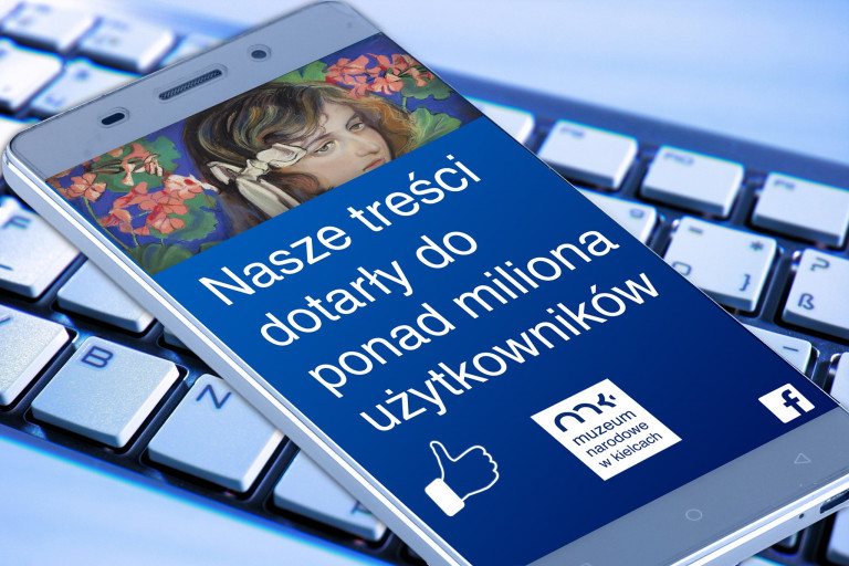 Grafika Muzeum Narodwego W Kielcach Inforująca O Szerokim Odbiorze Oferty Online