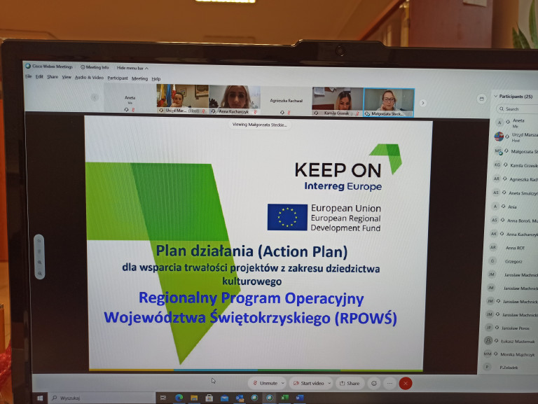 Webinarium W Ramach Projektu „keep On” Interreg Europe