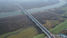most na Wiśle widok z lotu ptaka