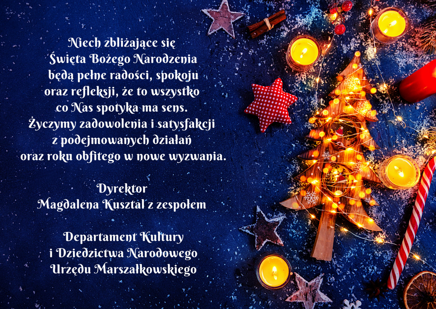 Życzenia Bożonarodzeniowe Urząd Marszałkowski Województwa