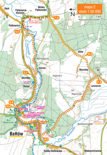 Bałtowski Szlak Rowerowy Mapa