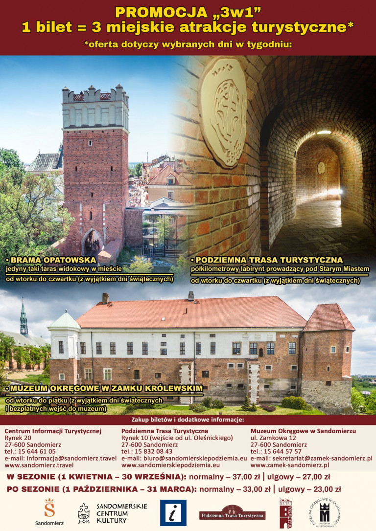 Bilet 3 W1 Do Muzeum Okręgowego W Sandomierzu