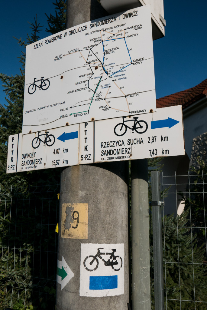 Oznakowanie Niebieskiego Szlaku Rowerowego W Nowych Kicharach