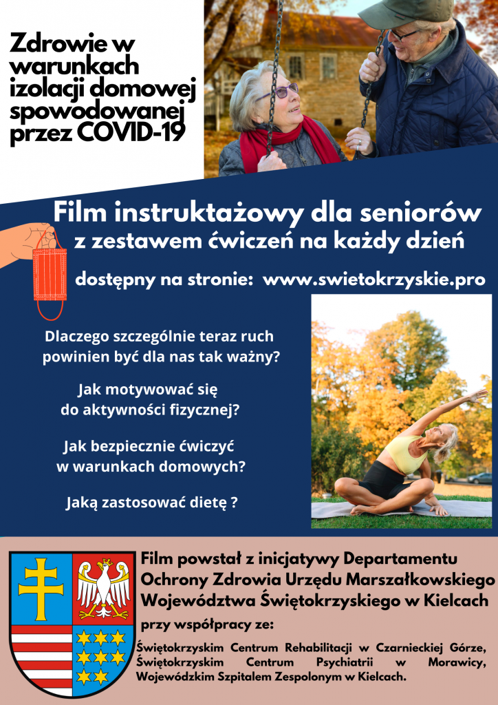 Plakat - Film instruktażowy dla seniorów z zestawem ćwiczeń na każdy dzień tygodnia