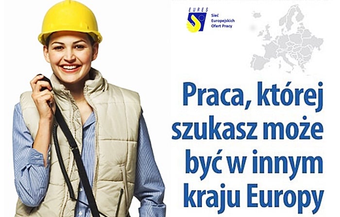 Plakat Informacyjny Dotyczący Poszukiwania Pracy Za Ganicą Wup Praca, Której Szukasz Może Byż W Innym Kraju Europy