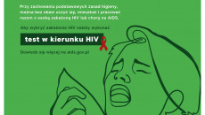 Plakat Nie Zarazisz Się Hv Drogą Kropelkową Np. Przez Katar Lub Kichanie