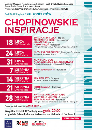 Program Cyklu Koncertów Chopinowskie Inspiracje