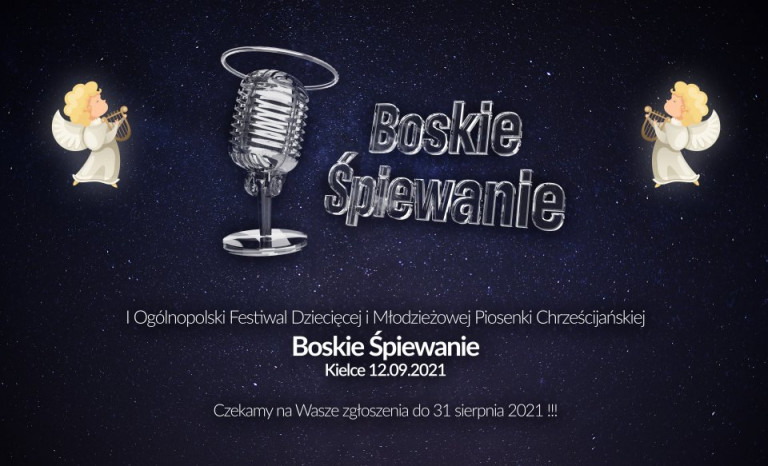 Plakat Festiwalu Boskie Śpiewanie