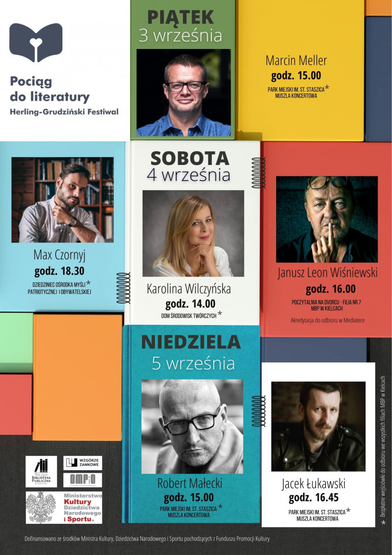 Pociąg Do Literatury Festiwal Twórczości Gustawa Herlinga Grudzińskiego Plakat