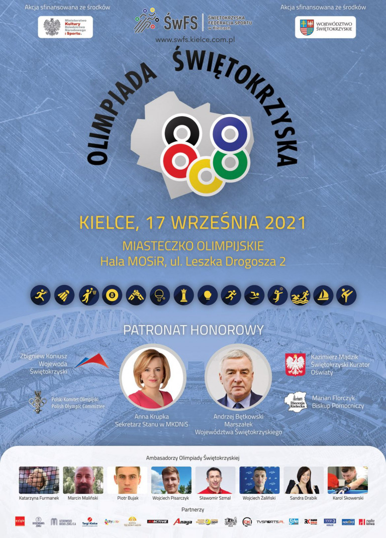 Plakat Promujący Olimpiadę Świętokrzyską