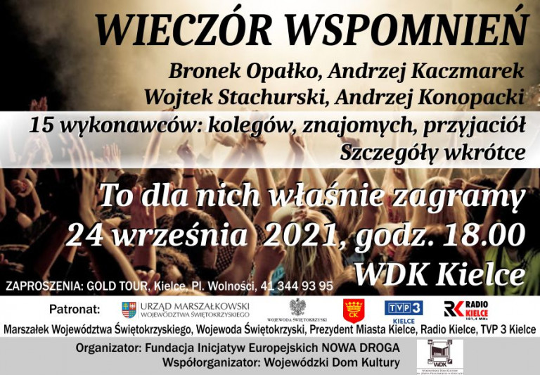 Zaproszenie na koncert Wspomnień