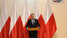 Minister - członek Rady Ministrów Michał Cieślak przemawia