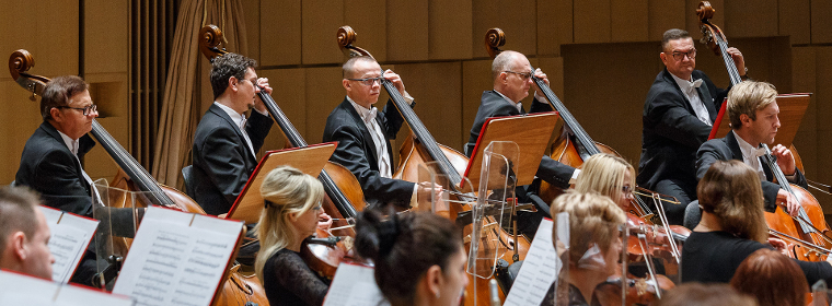 Muzycy Filharmonii Swietokrzyskiej Na Estradzie Podczas Koncertu