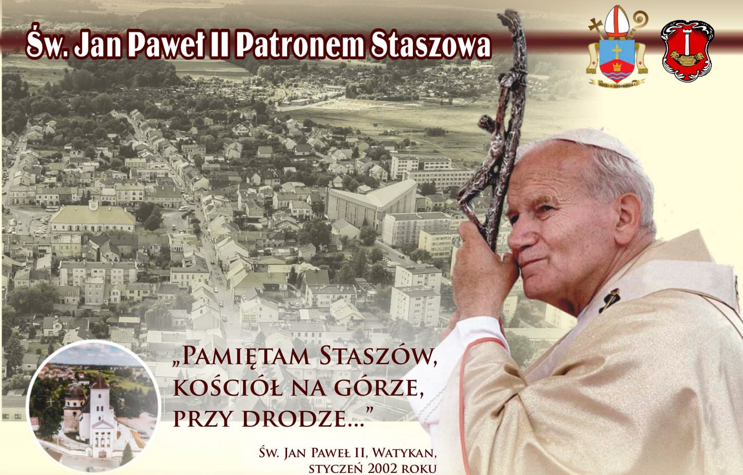 Plakat Uroczystości Ustanowienia Jana Pawła Ii Patronem Staszowa