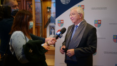 Krzysztof Lipiec udziela wywiadu do TVP