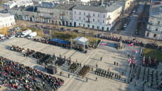 apel pamięci na placu Wolności w Kielcach widok z drona