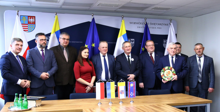 Delegacja Ukraińska I Przedstawiciele Władz świętokrzyskich