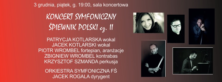 Plakat Promujący Koncert. Zdjęcia pięciorga muzyków