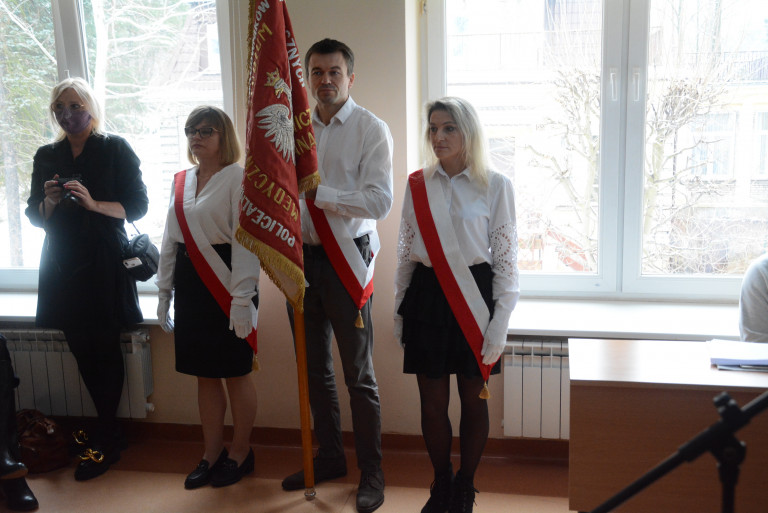 Poczet Sztandarowy Szkoły.