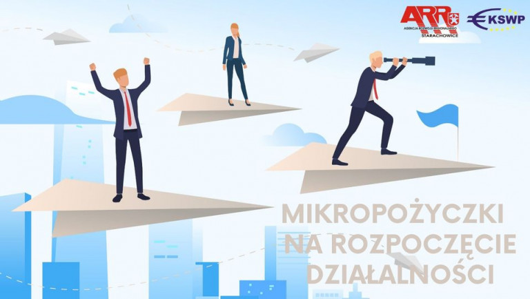 Kolorowa ilustracja. Mikropożyczka Na Rozpoczęcie Działalności Gospodarczej