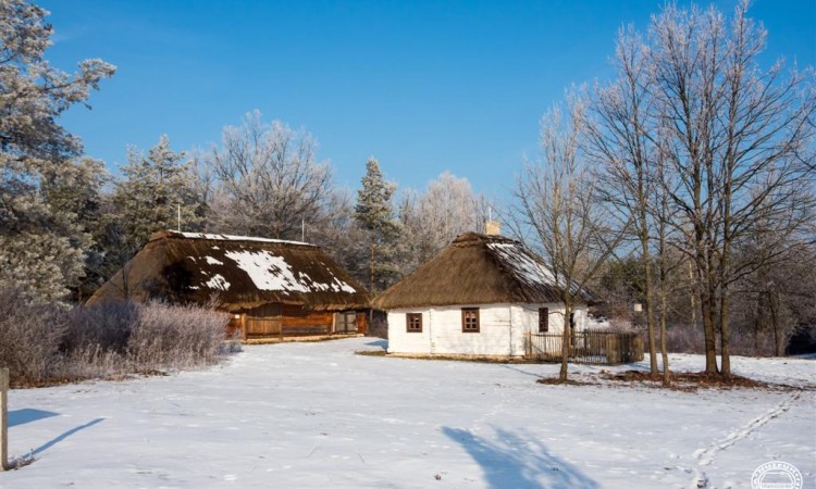 Skansen W Tokarni Zimą