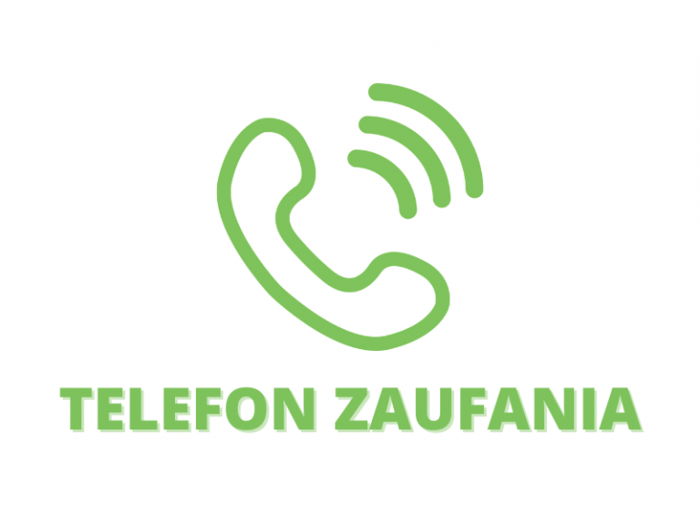 Grafika Z Zielonym Napisem Telefon Zaufania