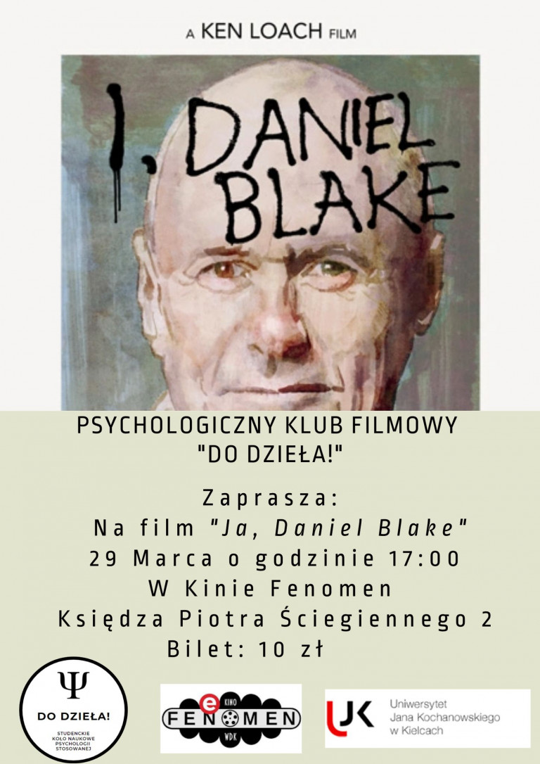 Plakat Filmowy Z Głową Człowieka.