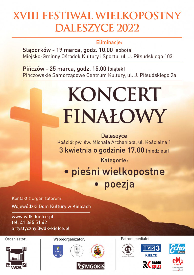 Plakat Z Krzyżem.