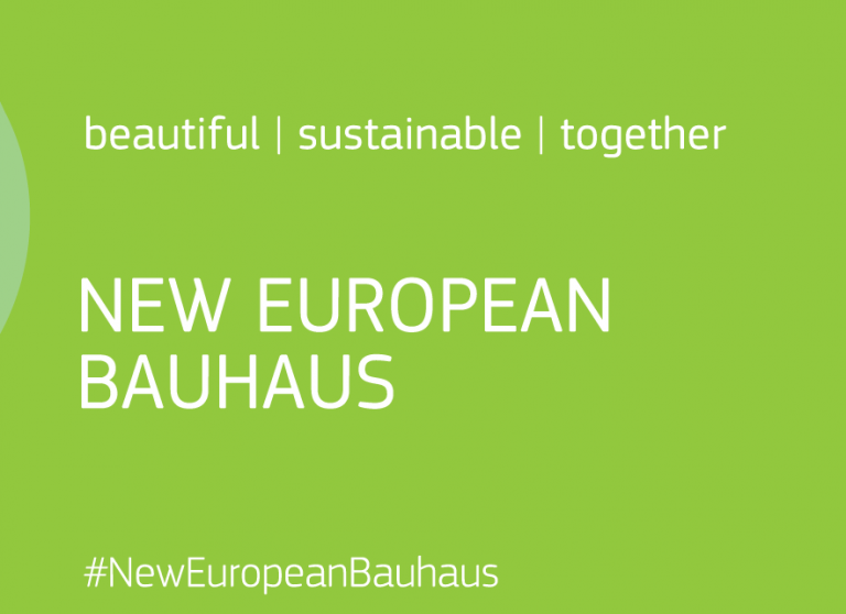 Zielona Grafika Z Napisem Bauhaus
